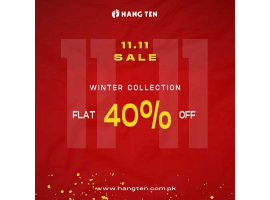 Hang Ten 11.11 Sale FLAT 40% OFF on Winter Collection